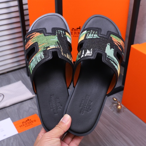 Replica Hermes Slippers For Men #1207902 $48.00 USD for Wholesale