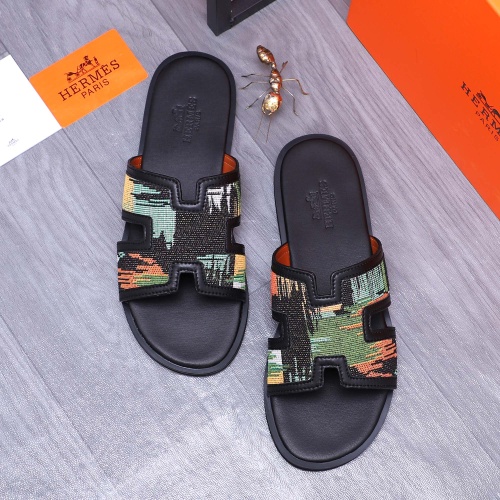 Replica Hermes Slippers For Men #1207902 $48.00 USD for Wholesale