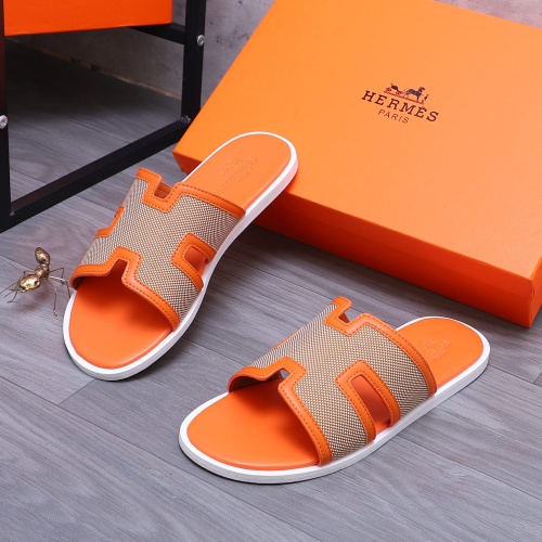 Replica Hermes Slippers For Men #1207903 $48.00 USD for Wholesale