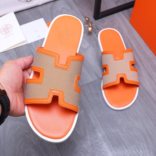 Replica Hermes Slippers For Men #1207903 $48.00 USD for Wholesale