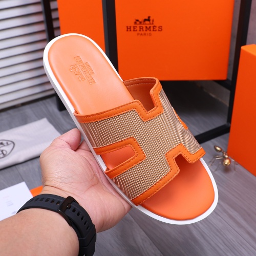 Replica Hermes Slippers For Men #1207903 $48.00 USD for Wholesale