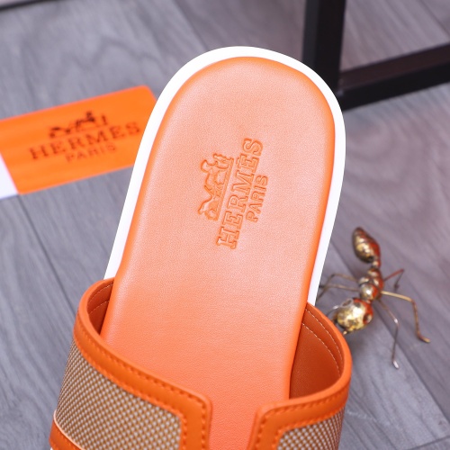 Replica Hermes Slippers For Men #1207903 $48.00 USD for Wholesale