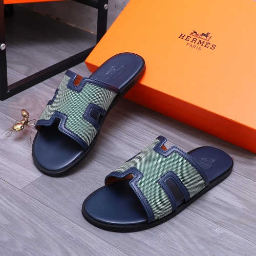 Replica Hermes Slippers For Men #1207904 $48.00 USD for Wholesale