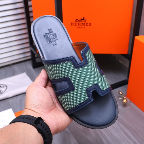 Replica Hermes Slippers For Men #1207904 $48.00 USD for Wholesale