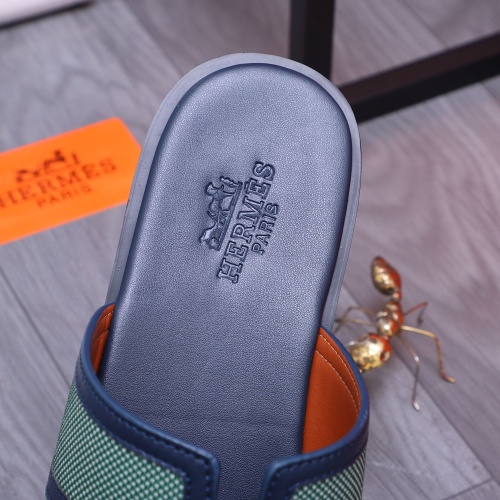 Replica Hermes Slippers For Men #1207904 $48.00 USD for Wholesale