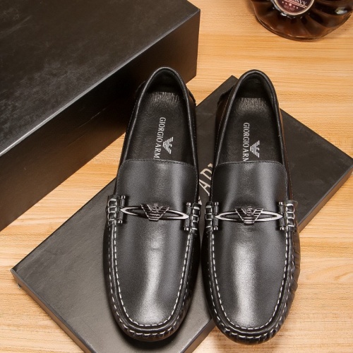 Armani Leather Shoes For Men #1208004 $68.00 USD, Wholesale Replica Armani Leather Shoes