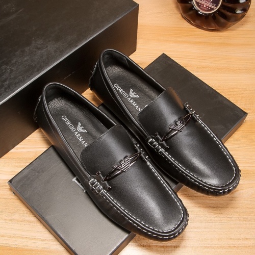 Replica Armani Leather Shoes For Men #1208004 $68.00 USD for Wholesale