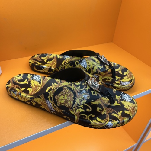 Replica Versace Slippers For Men #1208143 $52.00 USD for Wholesale