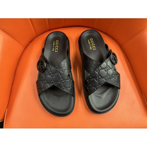 Gucci Slippers For Men #1208149 $56.00 USD, Wholesale Replica Gucci Slippers