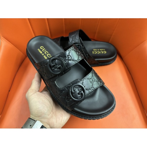 Replica Gucci Slippers For Men #1208157 $56.00 USD for Wholesale