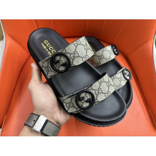 Replica Gucci Slippers For Men #1208161 $56.00 USD for Wholesale