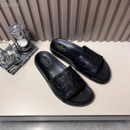 Replica Valentino Slippers For Men #1208214 $56.00 USD for Wholesale