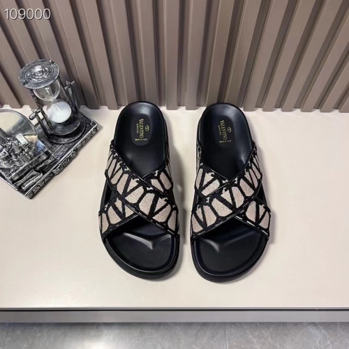 Replica Valentino Slippers For Men #1208220 $56.00 USD for Wholesale