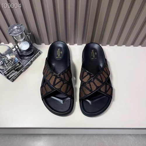 Replica Valentino Slippers For Men #1208221 $56.00 USD for Wholesale