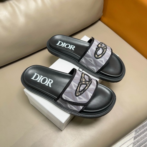 Replica Christian Dior Slippers For Men #1208309 $56.00 USD for Wholesale