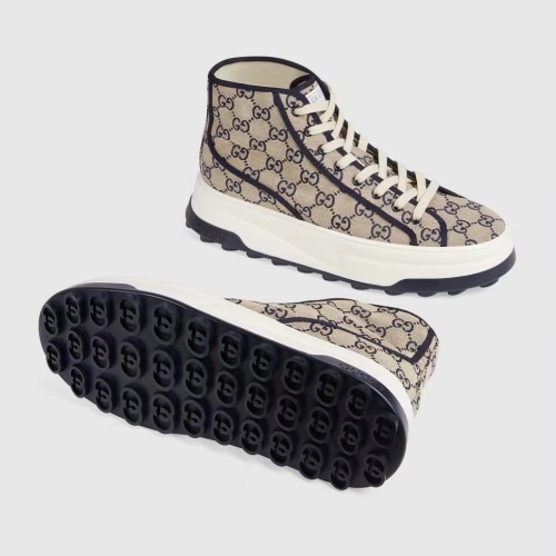 Gucci High Tops Shoes For Men #1208418 $80.00 USD, Wholesale Replica Gucci High Tops Shoes