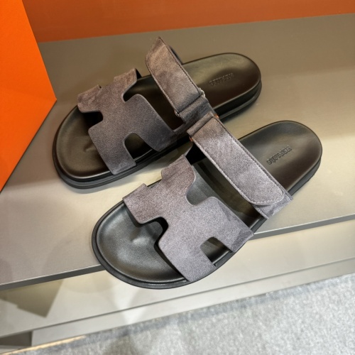 Replica Hermes Slippers For Men #1208451 $52.00 USD for Wholesale