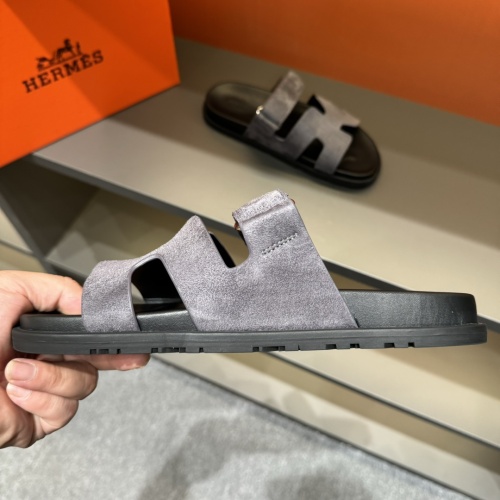 Replica Hermes Slippers For Men #1208451 $52.00 USD for Wholesale