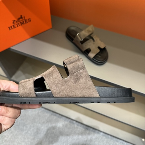 Replica Hermes Slippers For Men #1208452 $52.00 USD for Wholesale