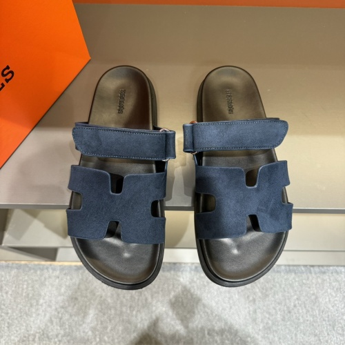 Replica Hermes Slippers For Men #1208453 $52.00 USD for Wholesale