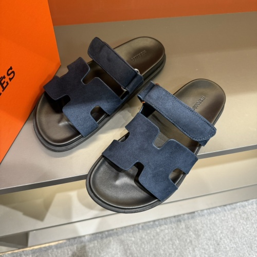 Replica Hermes Slippers For Men #1208453 $52.00 USD for Wholesale