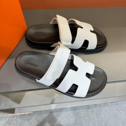 Replica Hermes Slippers For Men #1208454 $52.00 USD for Wholesale