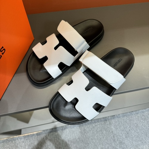 Replica Hermes Slippers For Men #1208454 $52.00 USD for Wholesale