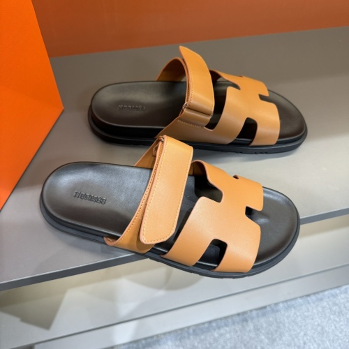 Replica Hermes Slippers For Men #1208455 $52.00 USD for Wholesale