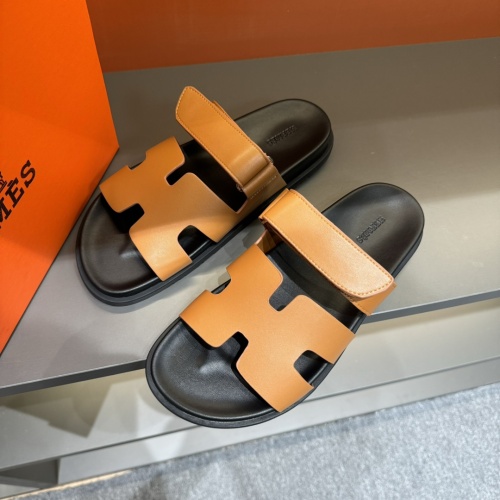 Replica Hermes Slippers For Men #1208455 $52.00 USD for Wholesale