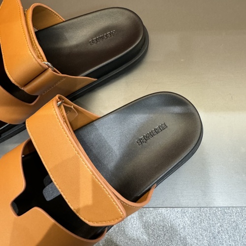 Replica Hermes Slippers For Men #1208455 $52.00 USD for Wholesale