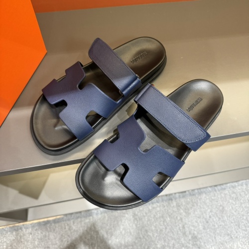 Replica Hermes Slippers For Men #1208457 $52.00 USD for Wholesale