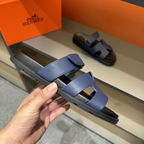 Replica Hermes Slippers For Men #1208457 $52.00 USD for Wholesale