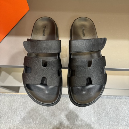 Replica Hermes Slippers For Men #1208458 $52.00 USD for Wholesale