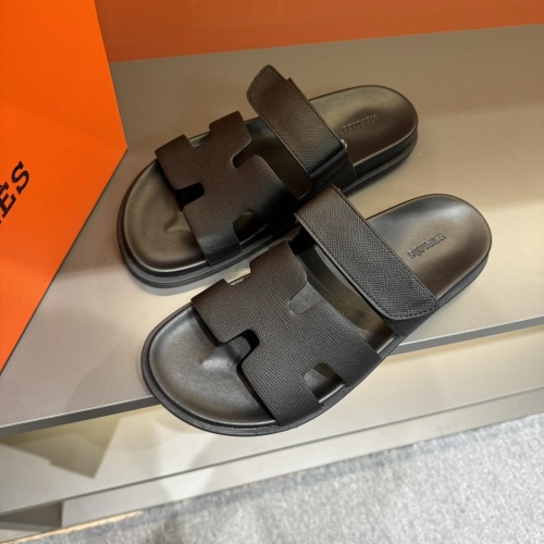 Replica Hermes Slippers For Men #1208458 $52.00 USD for Wholesale