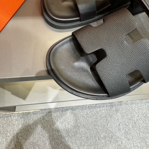 Replica Hermes Slippers For Men #1208458 $52.00 USD for Wholesale