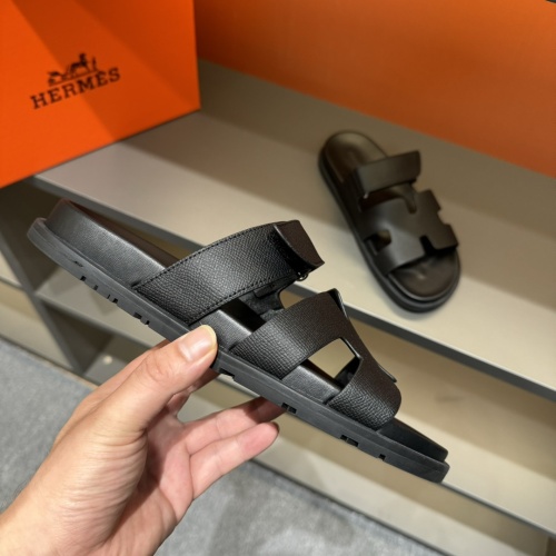 Replica Hermes Slippers For Men #1208458 $52.00 USD for Wholesale