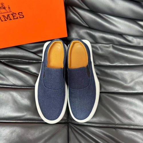 Replica Hermes Casual Shoes For Men #1208474 $76.00 USD for Wholesale