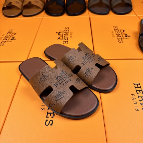 Replica Hermes Slippers For Men #1208494 $48.00 USD for Wholesale