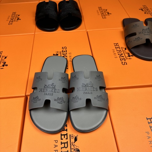 Replica Hermes Slippers For Men #1208495 $48.00 USD for Wholesale