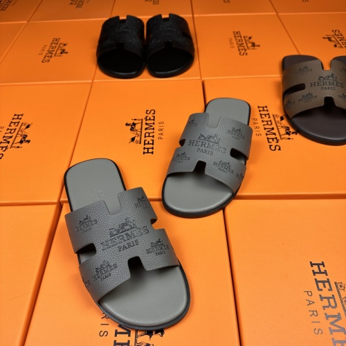 Replica Hermes Slippers For Men #1208495 $48.00 USD for Wholesale