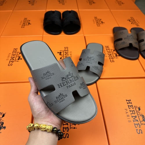 Replica Hermes Slippers For Men #1208495 $48.00 USD for Wholesale