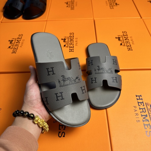 Replica Hermes Slippers For Men #1208500 $48.00 USD for Wholesale