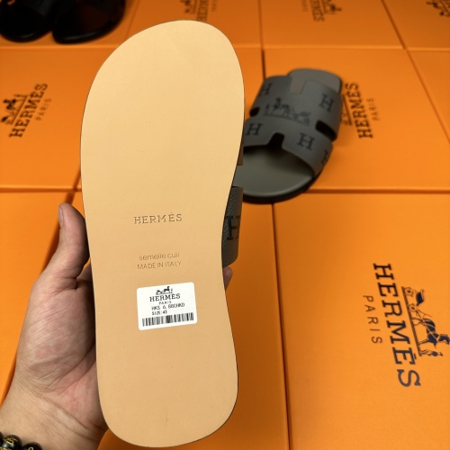 Replica Hermes Slippers For Men #1208500 $48.00 USD for Wholesale