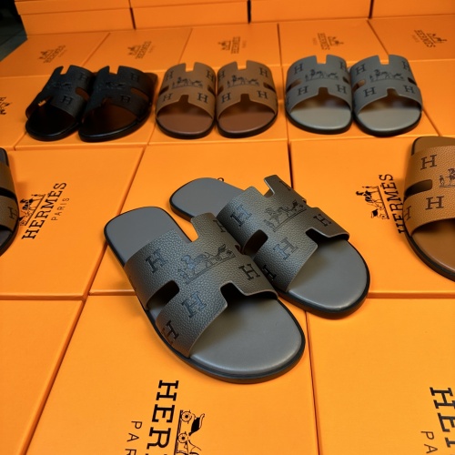 Replica Hermes Slippers For Men #1208501 $48.00 USD for Wholesale