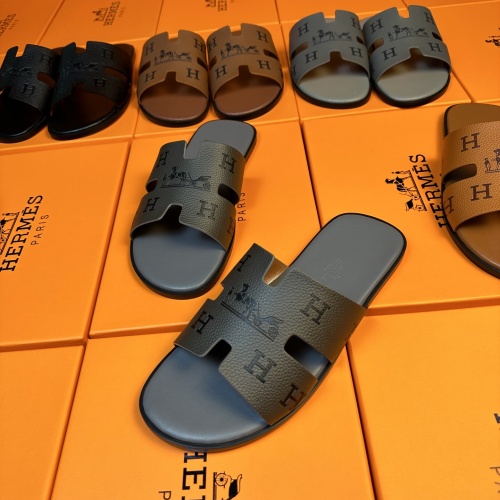 Replica Hermes Slippers For Men #1208501 $48.00 USD for Wholesale