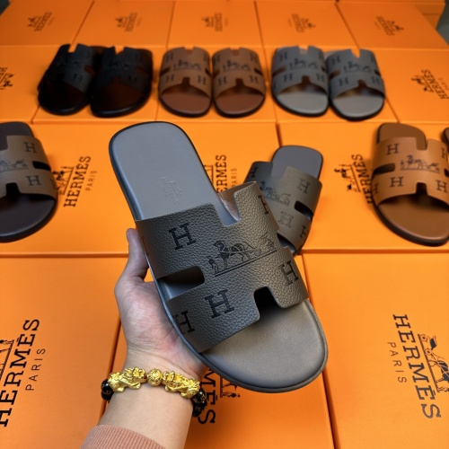 Replica Hermes Slippers For Men #1208501 $48.00 USD for Wholesale