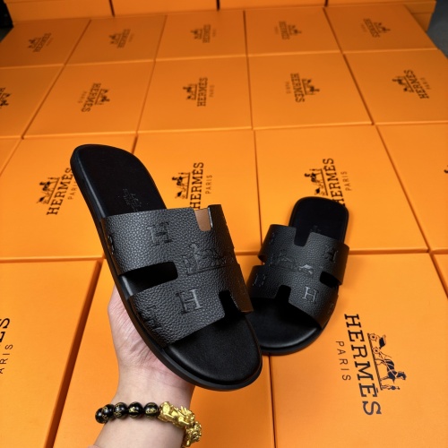 Replica Hermes Slippers For Men #1208502 $48.00 USD for Wholesale