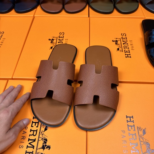 Hermes Slippers For Men #1208504 $48.00 USD, Wholesale Replica Hermes Slippers