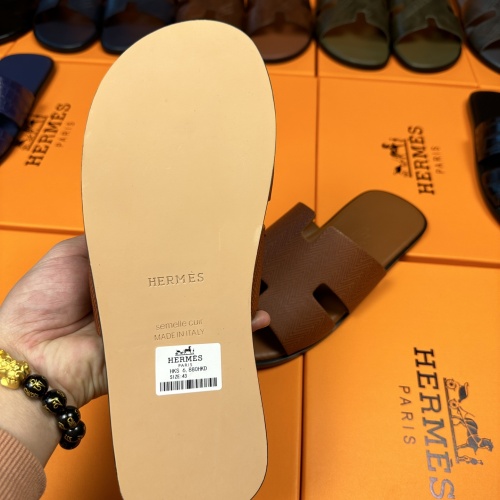 Replica Hermes Slippers For Men #1208504 $48.00 USD for Wholesale