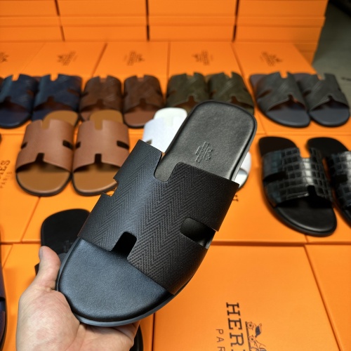 Replica Hermes Slippers For Men #1208505 $48.00 USD for Wholesale